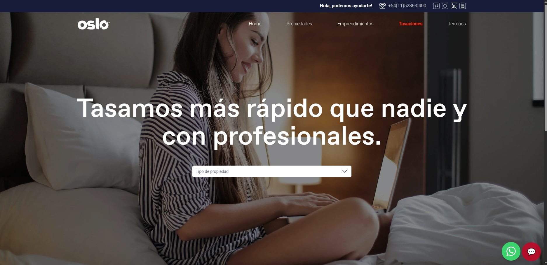 Sección de tasaciones